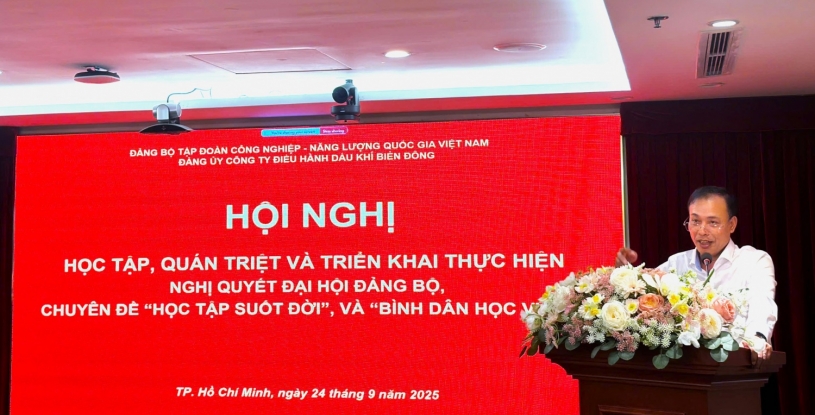 BIENDONG POC tổ chức Hội nghị quán triệt các văn bản chỉ đạo của Đảng ủy Tập đoàn
